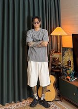 White Bermuda pants