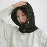 PolarFleece Balaclava (Mini dot black)