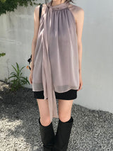 Sein Chiffon Halter Blouse (3 colors)