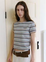 STRIPE RINGER T-SHIRT OM+BR