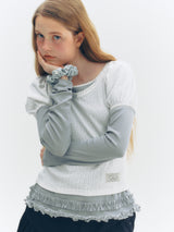 Double Frill T-shirt (Grey)