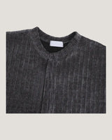 (UNISEX) Velour Crop Cardigan