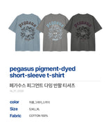 pegasus pigment-dyed short-sleeve t-shirt (3color)