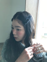 バニーフォーファースナップヘアクリップ (3color)