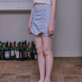 Shirring Skirt - SKY BLUE