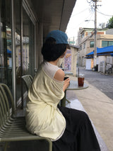 レースオーバーサイズTシャツ