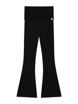 スリム バンディング ブーツカットパンツ(BLACK)