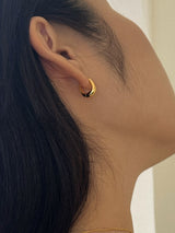 Rosé earring (silver)