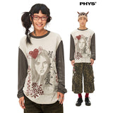プリントロングスリーブTシャツ