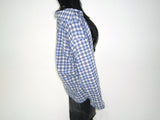 リネンチェックシャツ