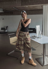 Lip cargo stopper Bermuda pants