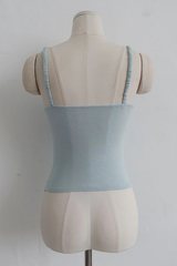 GATHERED KNOT STRAP TANK (MINT)
