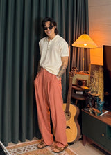 Iz Linen Collar Short-Sleeve Knit 6COLOR