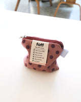 faff ポーチ ミニ ドットピンク