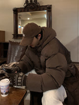Dake Basic Daily Two-Way Overfit Hooded Padding