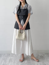 Attention Pleated Layered Bustier