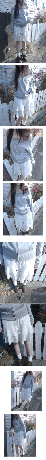 mellow tiered skirt