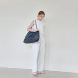 TYVEK FLEXIBLE BAG - Indigo Blue & Light Gray (LARGE)