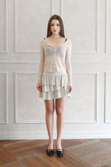 Ariel flare skirt (beige)