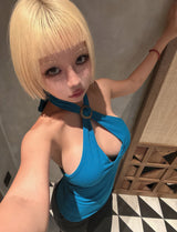 ハーレムリングホルターネックスリーブレス