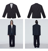 Oversized single-breasted jacket