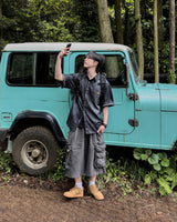 デュランパッチウォッシュドショートスリーブデニムシャツ