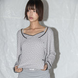 [セット] レースベーシックカーディガンセットアップ 3color