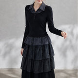 Nelis Check Layered Frill T-shirt