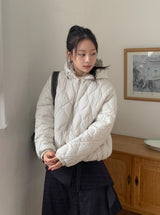 Kotanna Quilted Hooded Padded Jumper