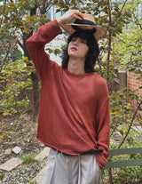Draw Linen Blend Knit
