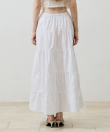 LOVEY LONG SKIRT / WHITE