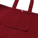 Weekend warrior typography printing tote-bag (Red)_1