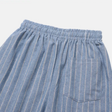 [Unisex] Linen stripe banding pants(2color)