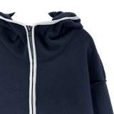 reverse elbow fleece zip-up
