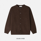 [CROP FIT] Round neck knit crop cardigan(6color)
