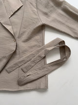 [Strap SET] Rocio Wrap Shirt Jacket