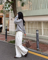 Agel wool round knit
