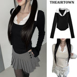 salt  knit double top(2 color)