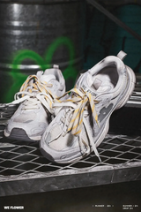We Flower Vintage Distressed Height-Increasing, Dirty Shoes, Casual and Versatile, Dad Shoes.