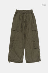 Quattro cargo corduroy banding pants