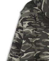 Night camo raccoon fur hood padding