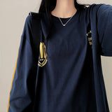 Football Two-Line Loose Fit Sweatshirt