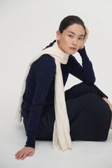 Pleats linear scarf_2colors