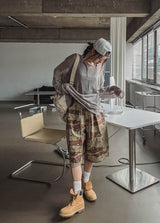 Lip cargo stopper Bermuda pants