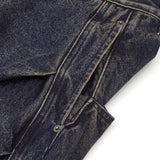 TopBasicsワークウォッシュドバレルレッグデニムパンツ
