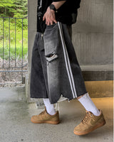 Labon Track Bermuda Denim Pants