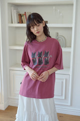 26SS★ Ghosty Cats Short Sleeve Tee