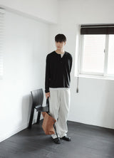 ツートーンレイヤードヘムTシャツ