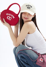OCYN ベーシック エンブ ミニバッグ レッド