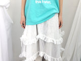 エアリー シフォン レイヤード スカート